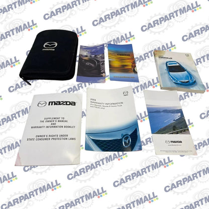 2004 MAZDA6 MAZDA 6 SEDAN OWNERS MANUAL REFERENCE GUIDE BOOKS SET W/ CASE OEM