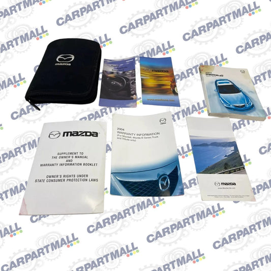 2004 MAZDA6 MAZDA 6 SEDAN OWNERS MANUAL REFERENCE GUIDE BOOKS SET W/ CASE OEM