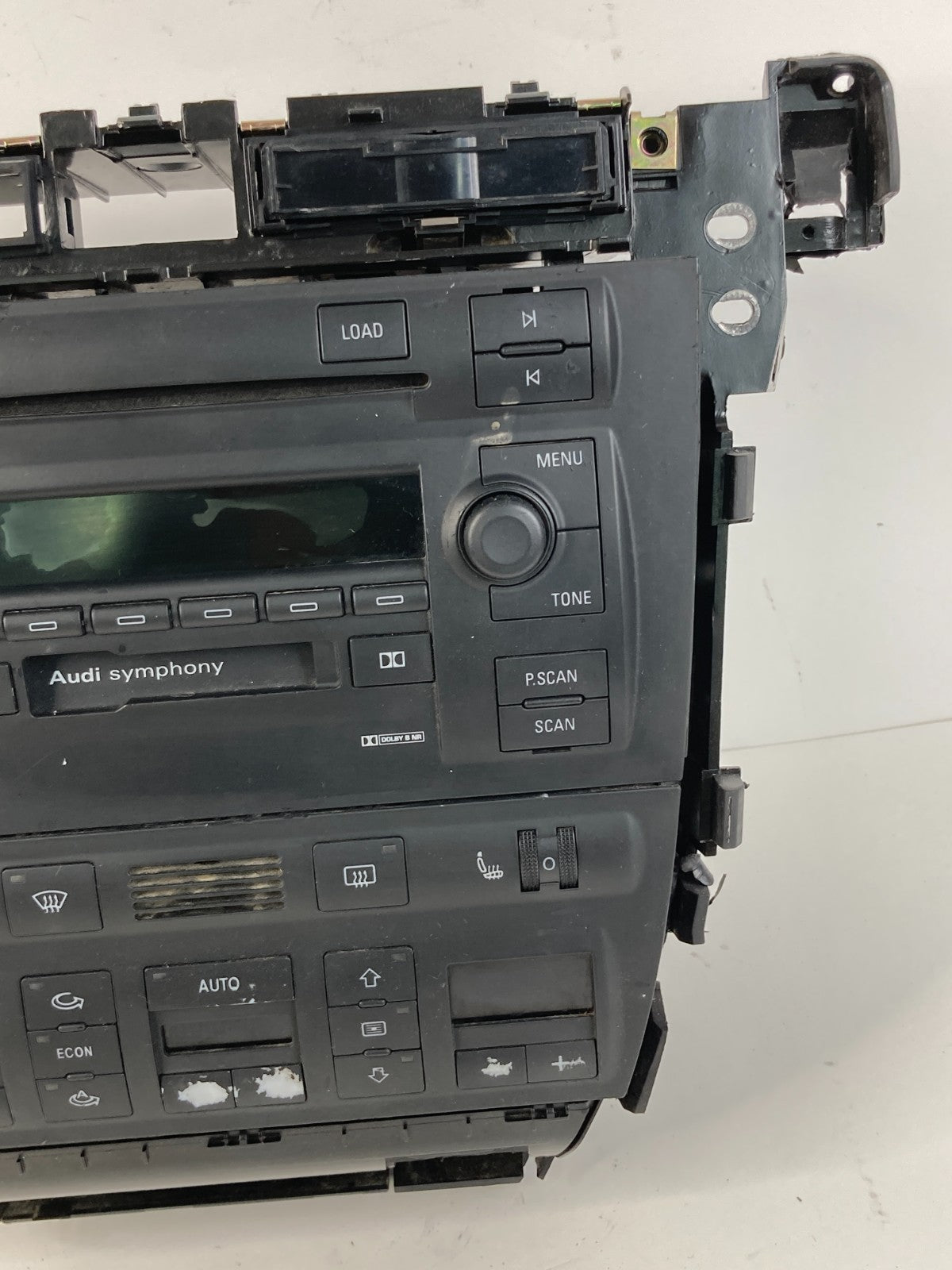 98 99 00 01 02 03 Audi A6 Quattro Radio & Climate Control Faceplate Panel OEM