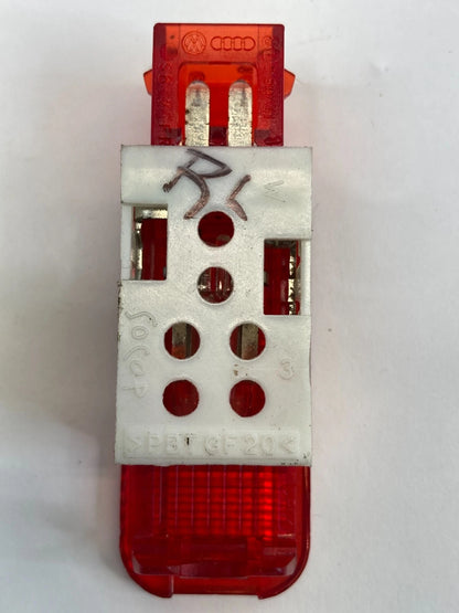 2006-2011 AUDI A6 REAR LEFT SIDE DOOR PANEL WARNING LIGHT LAMP RED OEM