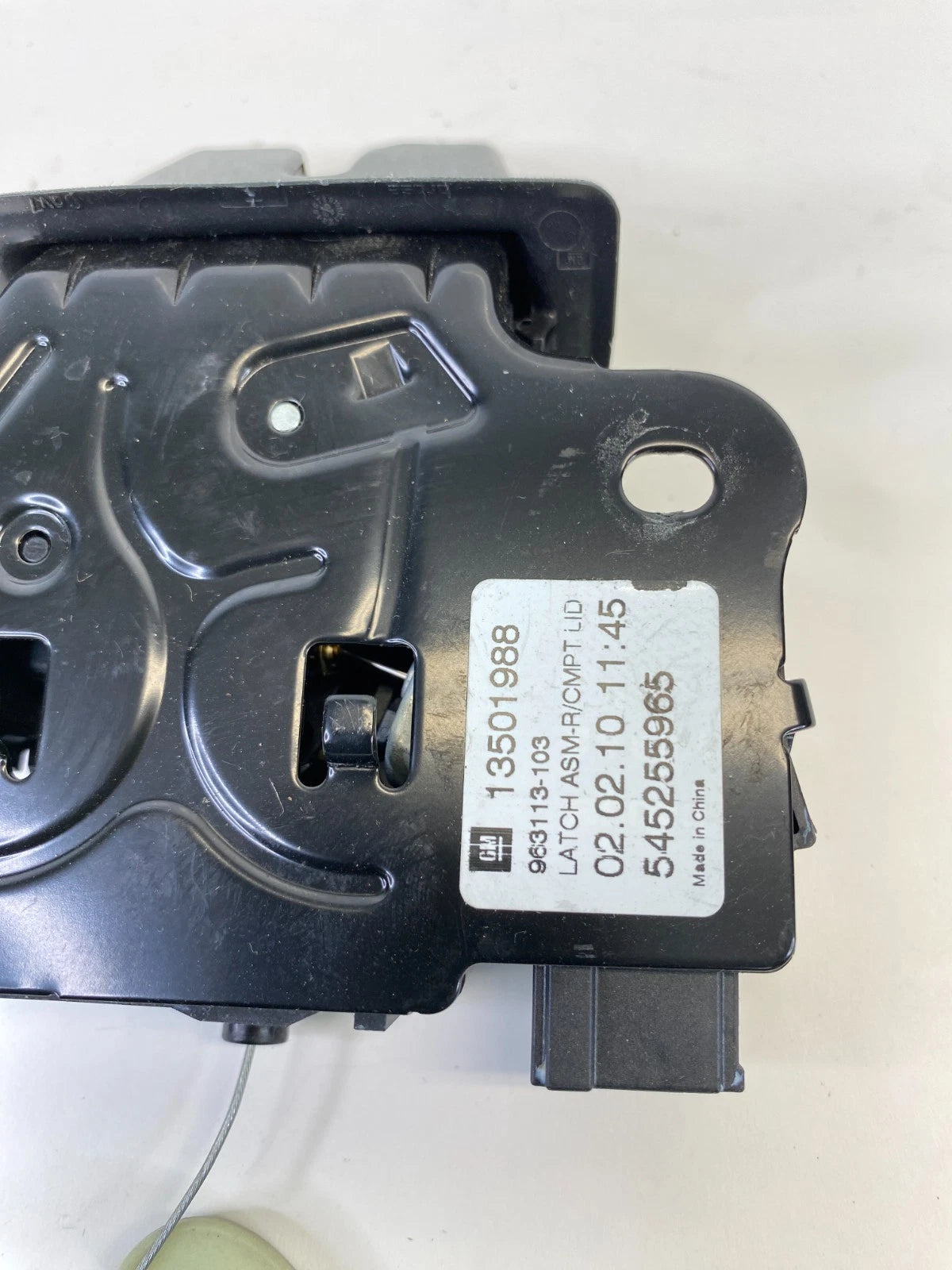 11-17 BUICK REGAL TRUNK LOCK LATCH ASSEMBLY W/ EMERGENCY RELEASE 13501988 OEM