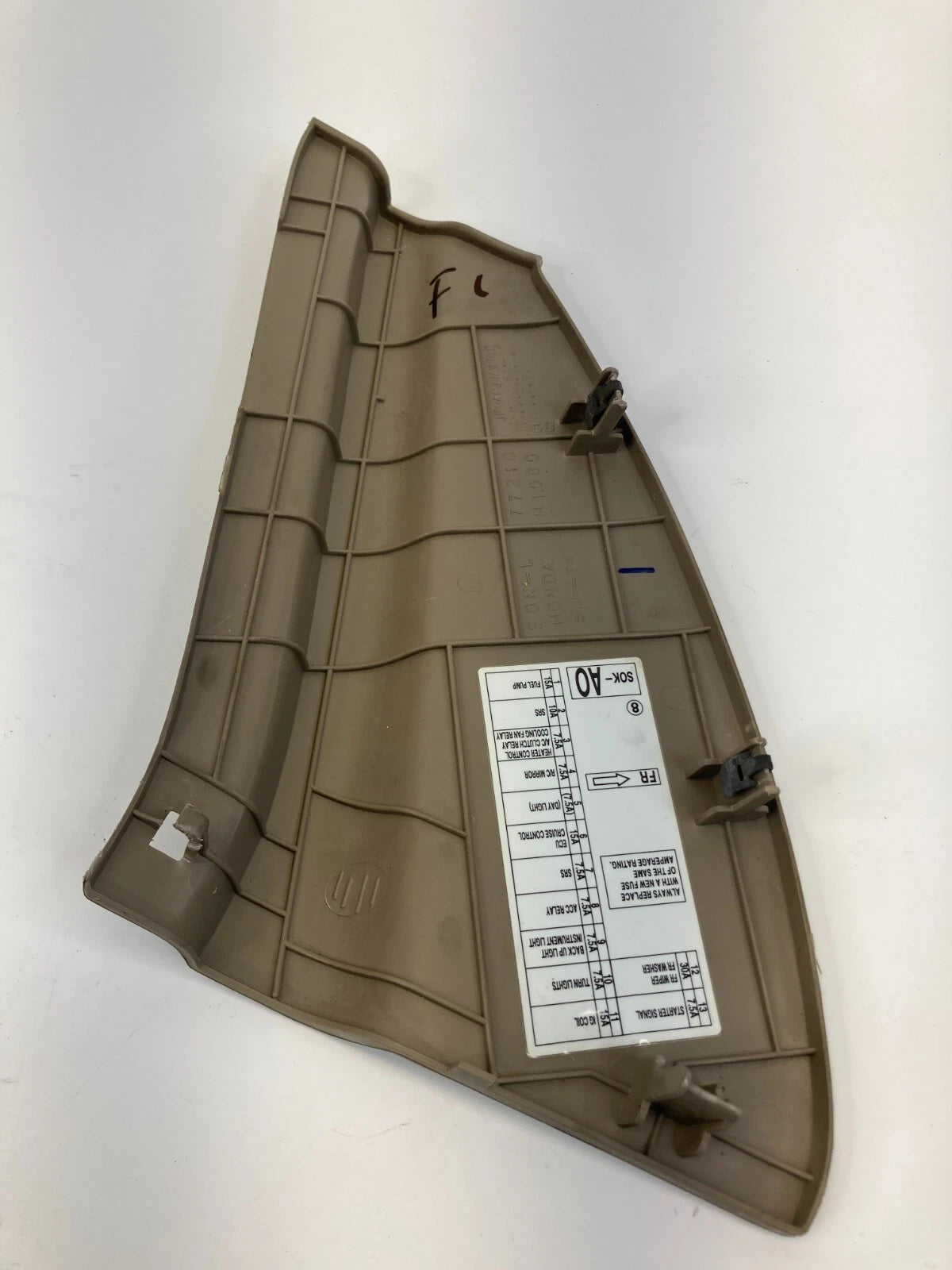 99-03 ACURA TL DASH LEFT DRIVER SIDE INSTRUMENT ACCESS FUSE PANEL TRIM 77210-S0K