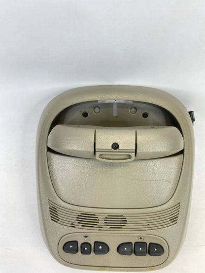 2002-2004 GMC ENVOY FRONT ROOF OVERHEAD CONSOLE STORAGE W/ HOMELINK 15015905 OEM