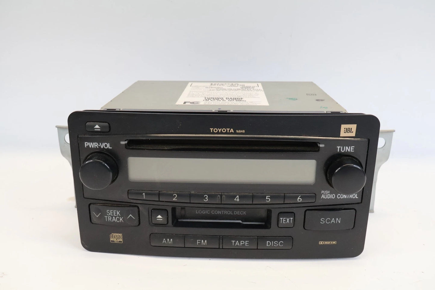 2005 2006 TOYOTA TUNDRA CREW RADIO AM FM CD RADIO RECEIVER PLAYER 861200C130 OEM