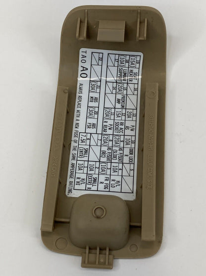 2008-2012 Honda Accord Right Lower Cowl Fuse Box Lid Door Cover 83112-TA0-A010