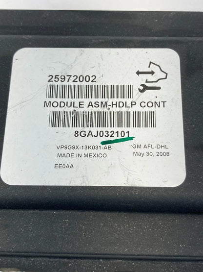 2008 2009 CADILLAC CTS HEADLIGHT HEAD LAMP LEVELING CONTROL MODULE 25972002 OEM