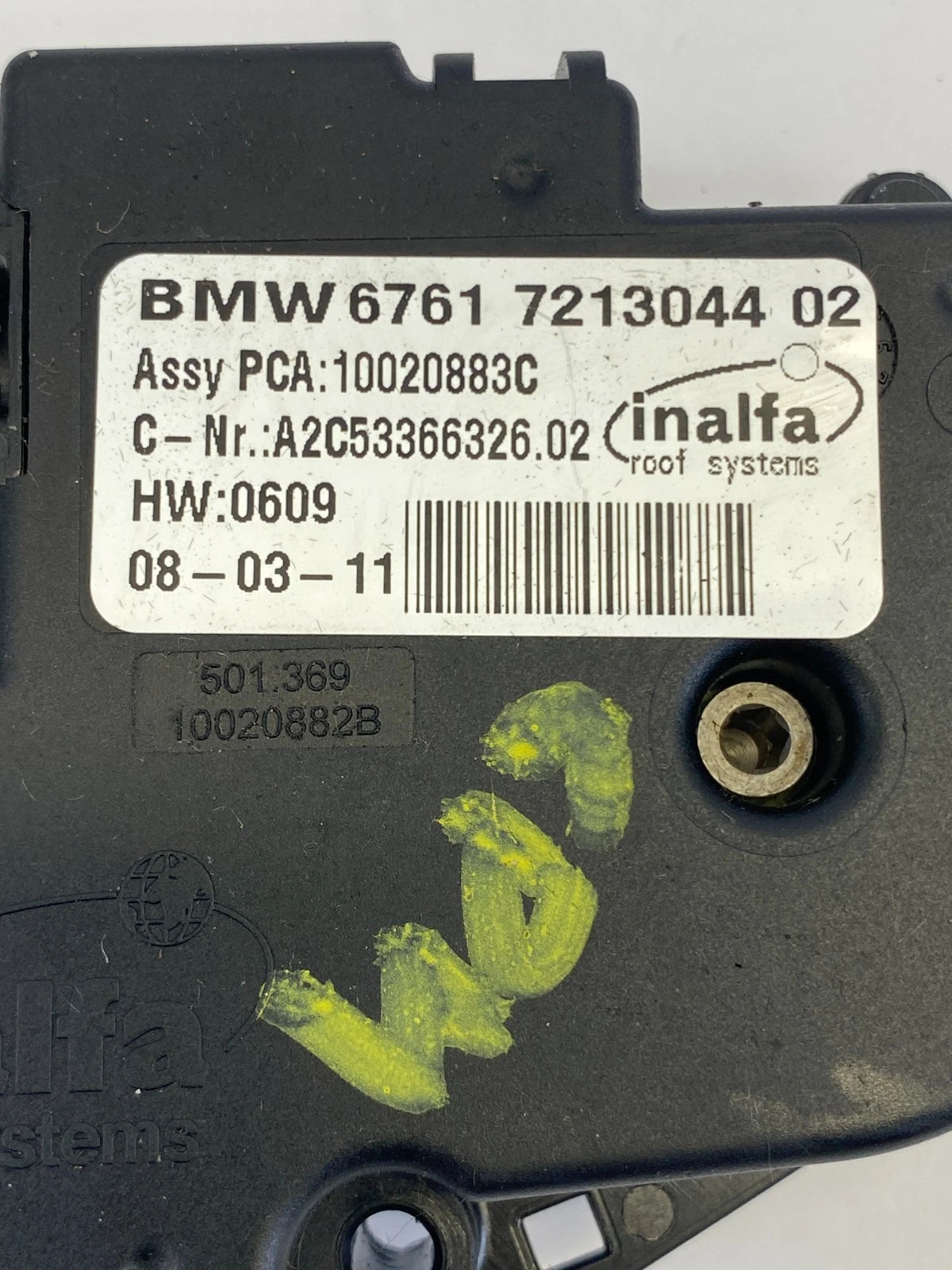 2011-2013 BMW X3 2014-2018 BMW X5 POWER SUNROOF SUN ROOF MOTOR 6761-7213044-02