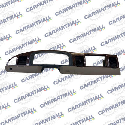 1998-2002 Lincoln Town Car Dash Cluster & Radio Bezel w/ Air Vent F7AH-19893-AAW