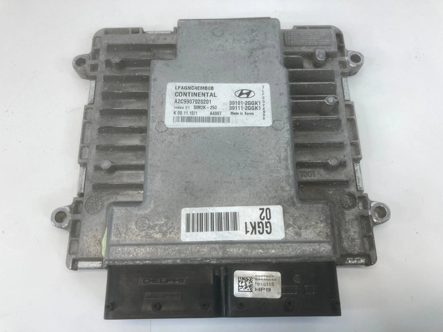 2015-2017 HYUNDAI SONATA 2.4L ENGINE COMPUTER CONTROL MODULE ECU ECM 39101-2GGK1
