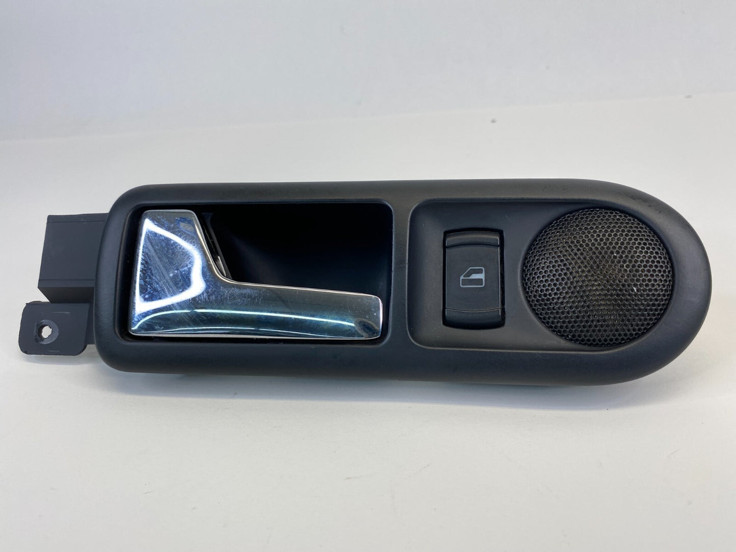 01-05 VW Passat Rear Left Interior Door Handle w Switch & Tweeter 3B0839113 OEM