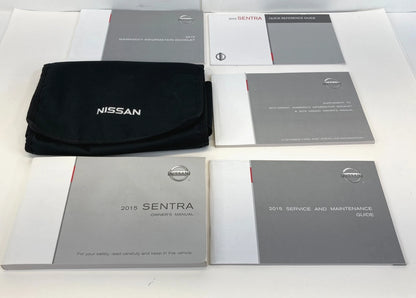 2015 15 NISSAN SENTRA SEDAN OWNERS MANUAL SET BOOK WARRANTY GUIDE W CASE OEM