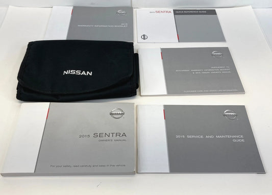 2015 15 NISSAN SENTRA SEDAN OWNERS MANUAL SET BOOK WARRANTY GUIDE W CASE OEM