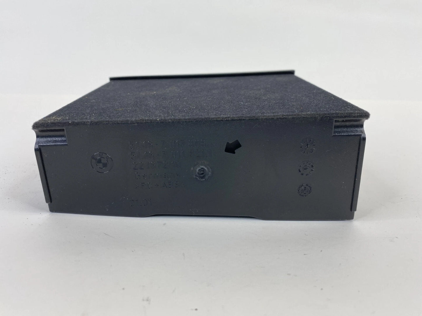 02-05 BMW 745I 745LI CENTER CONSOLE CD DISC HOLDER STORAGE BOX 51167017806 OEM