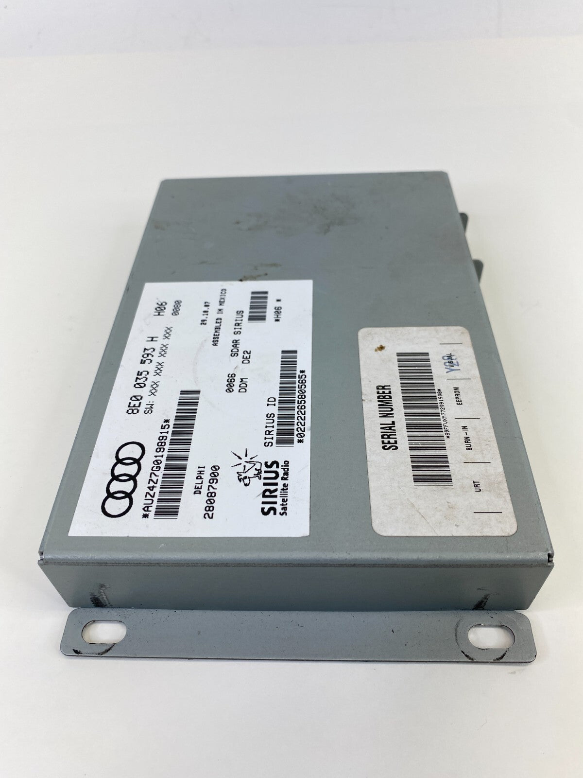 2007 2008 Audi A4 Quattro Sirius Satellite Radio Module 8E0-035-593H OEM