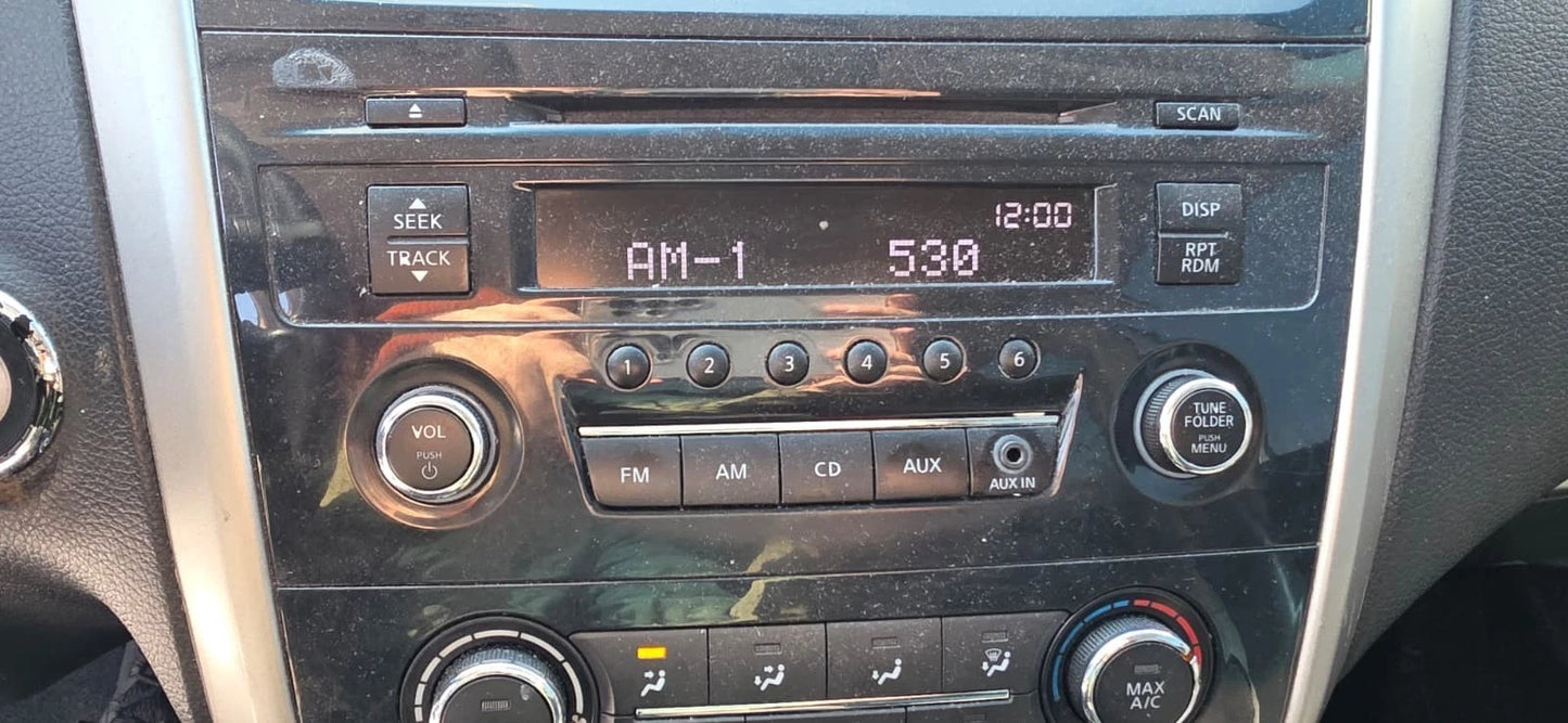 2013-2015 NISSAN ALTIMA SEDAN RADIO CD PLAYER AM FM AUX OEM FACTORY 276104201