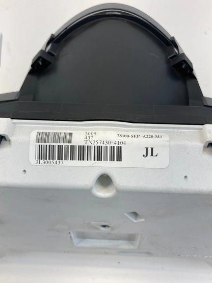 2006 Acura TL 3.2 AT Instrument Cluster Speedometer Unknown Miles 78100-SEP-A220