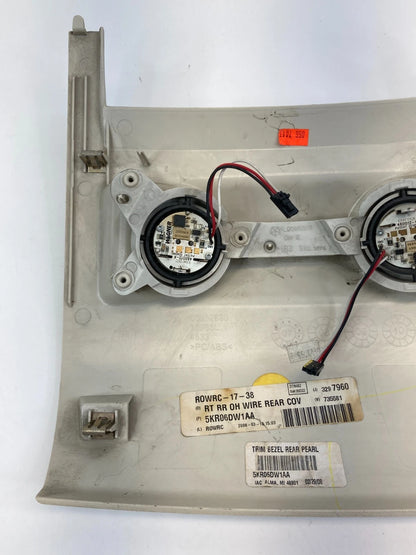 2008-2010 CHRYSLER TOWN & COUNTRY OVERHEAD CONSOLE LIGHT COVER BEZEL 5KR06DW1AA