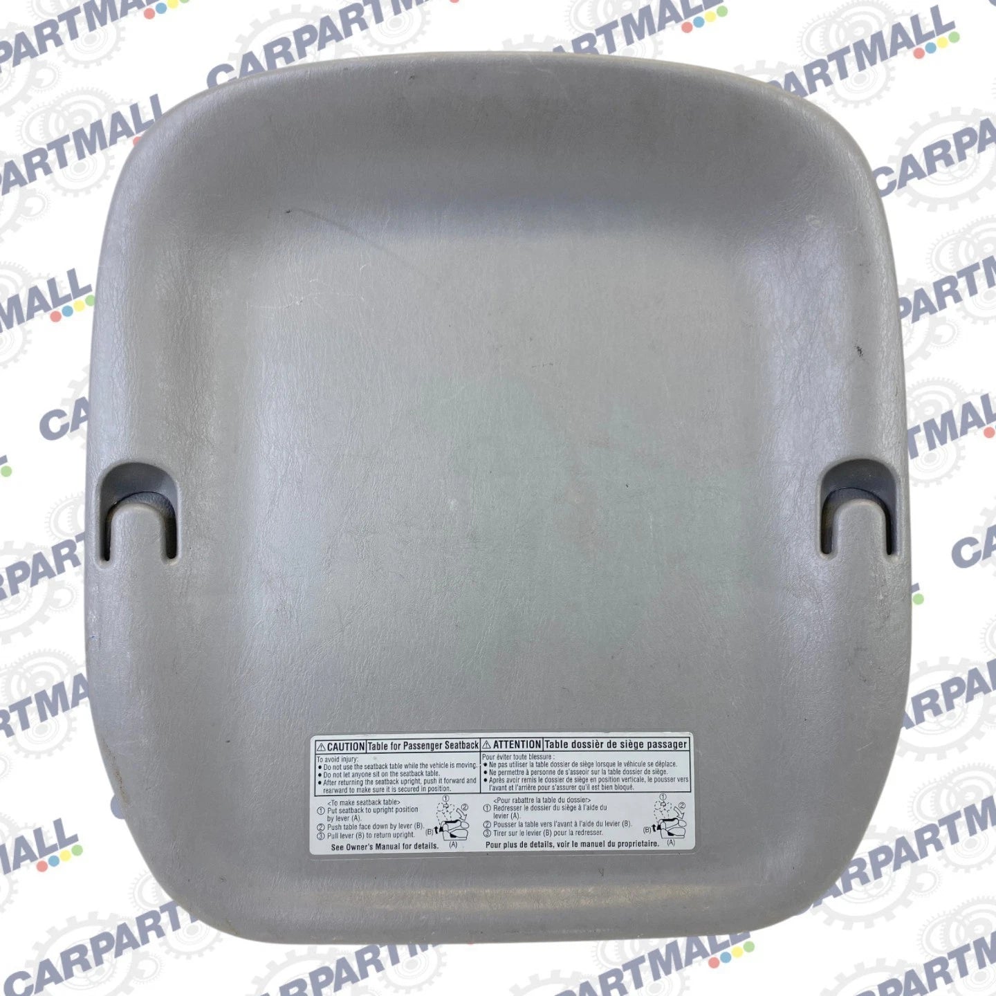 04-10 TOYOTA SIENNA FRONT RIGHT PASSENGER SIDE SEAT BACK COVER PANEL TRIM OEM