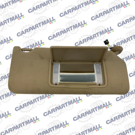 08-10 Honda Accord Passenger Right Sun Visor Sunvisor w/ Lights Cloth Ivory OEM