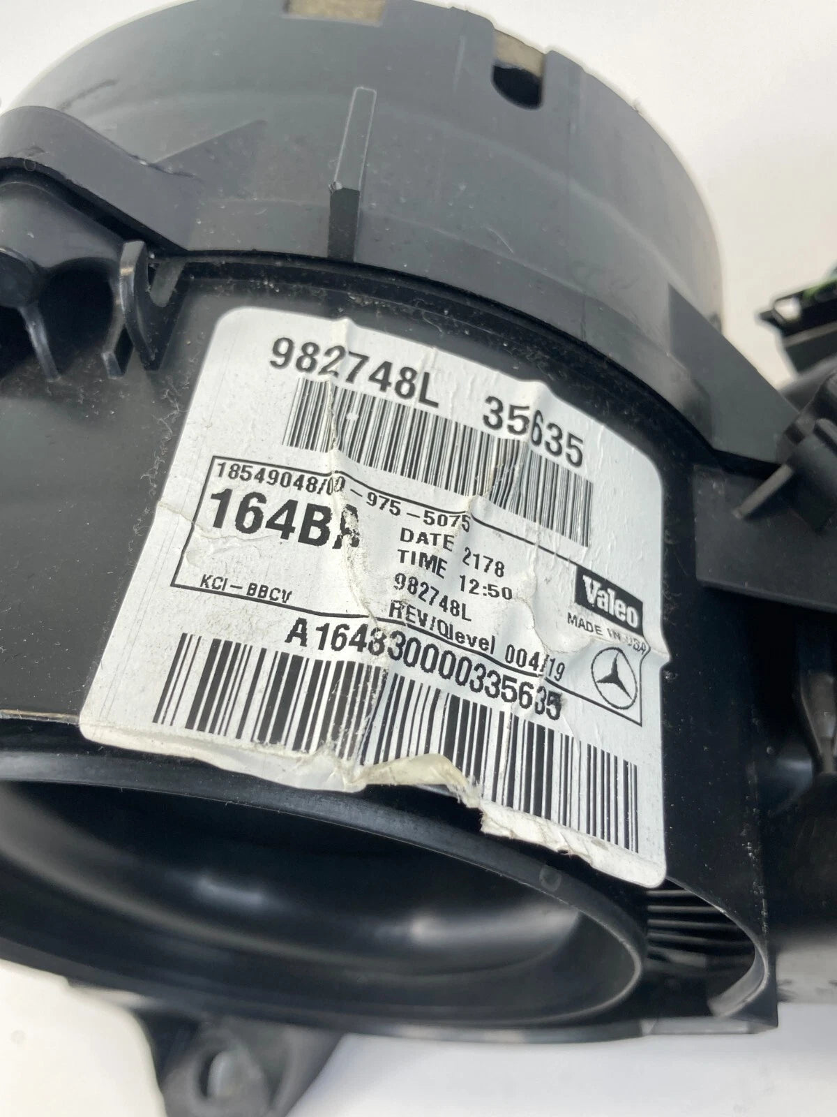 2006-2011 MERCEDES-BENZ ML350 REAR AC HEATER BLOWER MOTOR HOUSING 982748L OEM