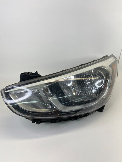 2015-2017 Hyundai Accent Front Left Driver Side Halogen Headlight 92101-1R7XX