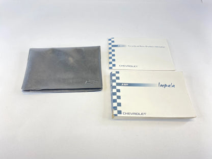 2004 CHEVROLET IMPALA OWNER'S MANUAL WARRANTY INFORMATION BOOK W/ CASE OEM