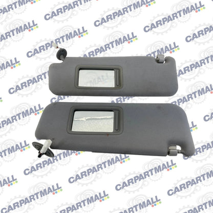 2004-2009 TOYOTA PRIUS DRIVER LH & PASSENGER RH SUN VISOR PAIR W/ MIRROR OEM