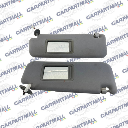 2004-2009 TOYOTA PRIUS DRIVER LH & PASSENGER RH SUN VISOR PAIR W/ MIRROR OEM