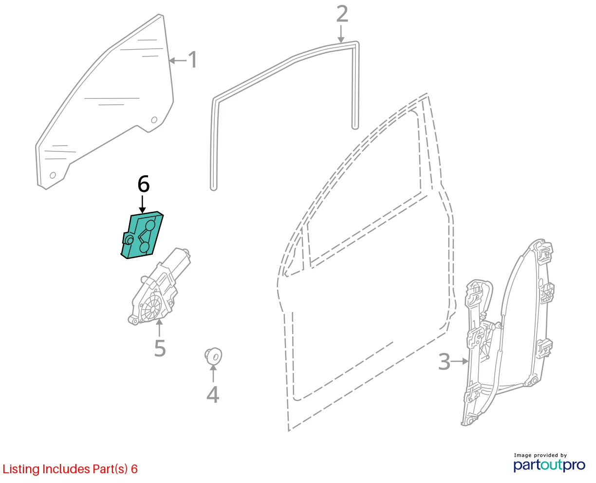 2007-2010 AUDI Q7 FRONT LEFT DRIVER SIDE DOOR CONTROL MODULE OEM 4L0959793B
