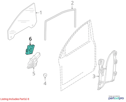 2007-2010 AUDI Q7 FRONT LEFT DRIVER SIDE DOOR CONTROL MODULE OEM 4L0959793B