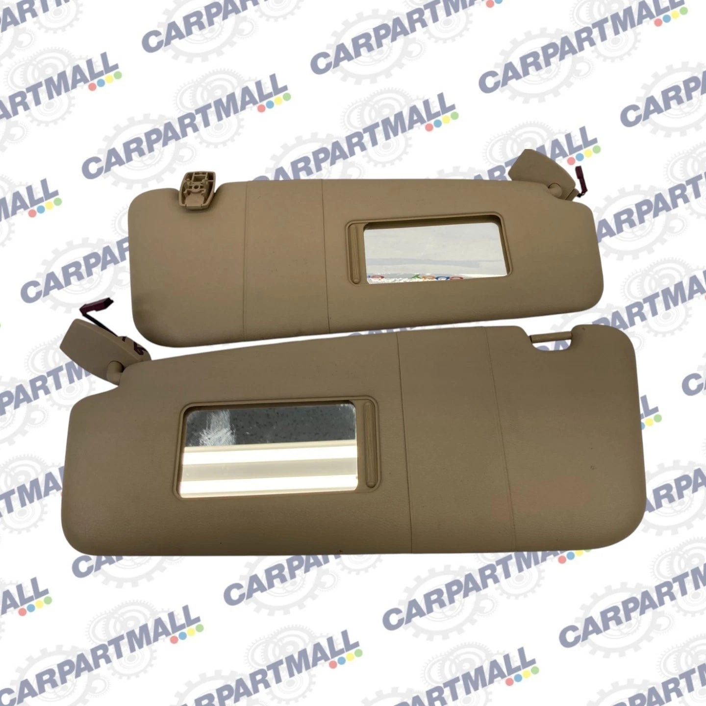 2004-2007 BMW 525I 530I FRONT LEFT RIGHT SUN VISOR SUNSHADE SHIELD PAIR SET OEM