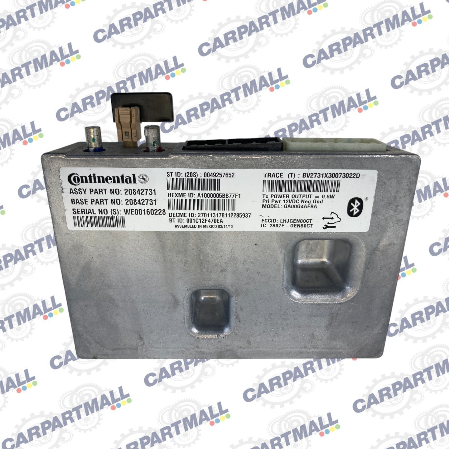 2011 Buick Regal OnStar Bluetooth Communication Control Module 20842731 OEM