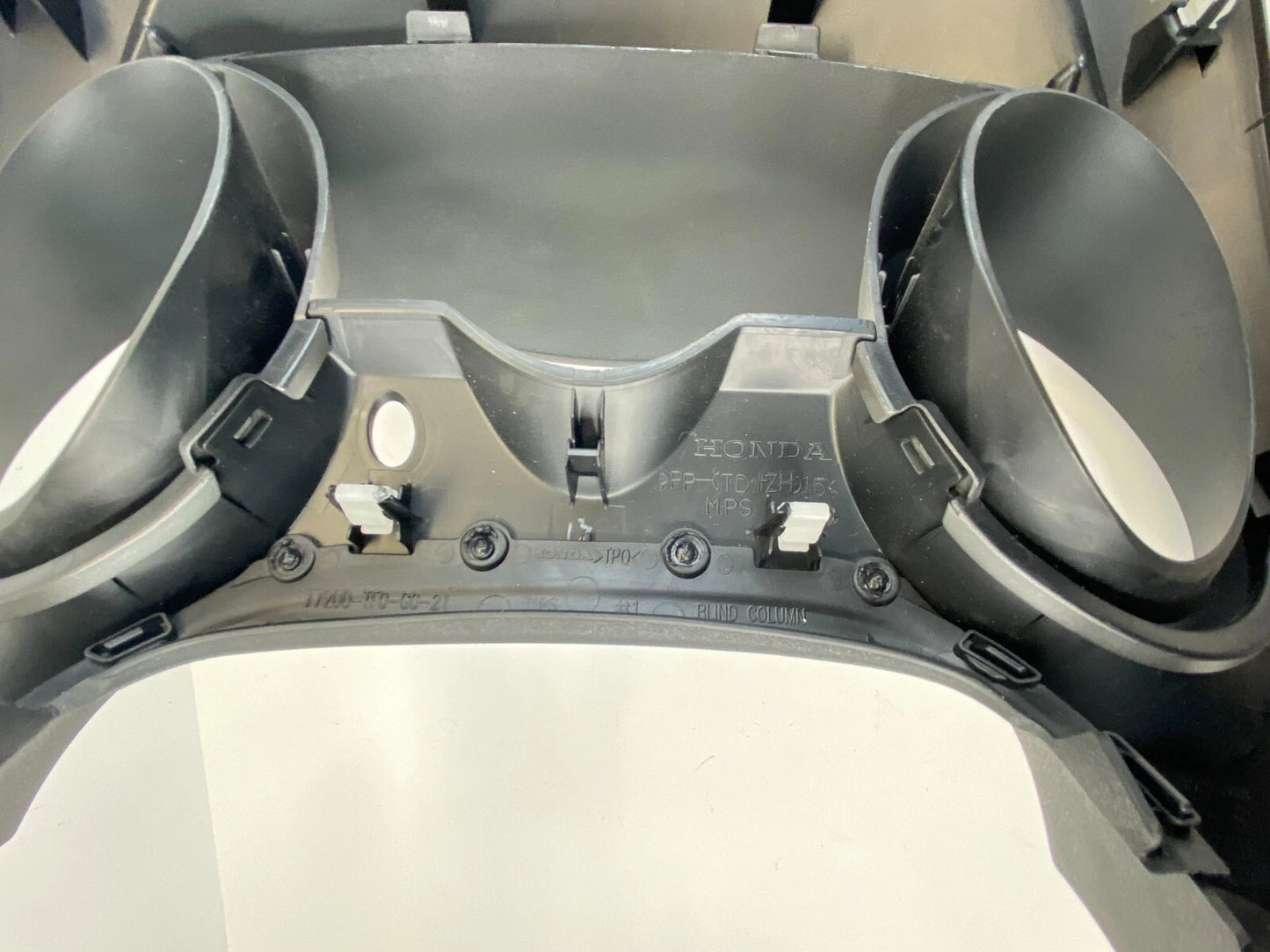 09-13 HONDA FIT UPPER DASH SPEEDOMETER CLUSTER BEZEL COVER TRIM 77200TF0G021 OEM
