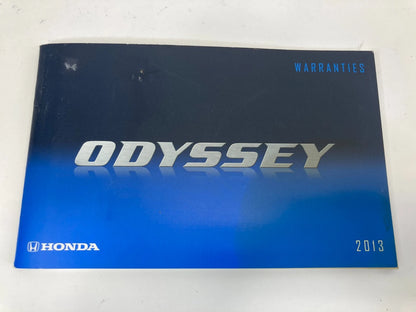 2013 HONDA ODYSSEY TOURING OWNERS MANUAL NAVIGATION BOOK INFORMATION SET W/ CASE