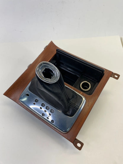 2006-2008 INFINITI M35 AUTO TRANS CENTER CONSOLE SHIFT SHIFTER BOOT & BEZEL WOOD