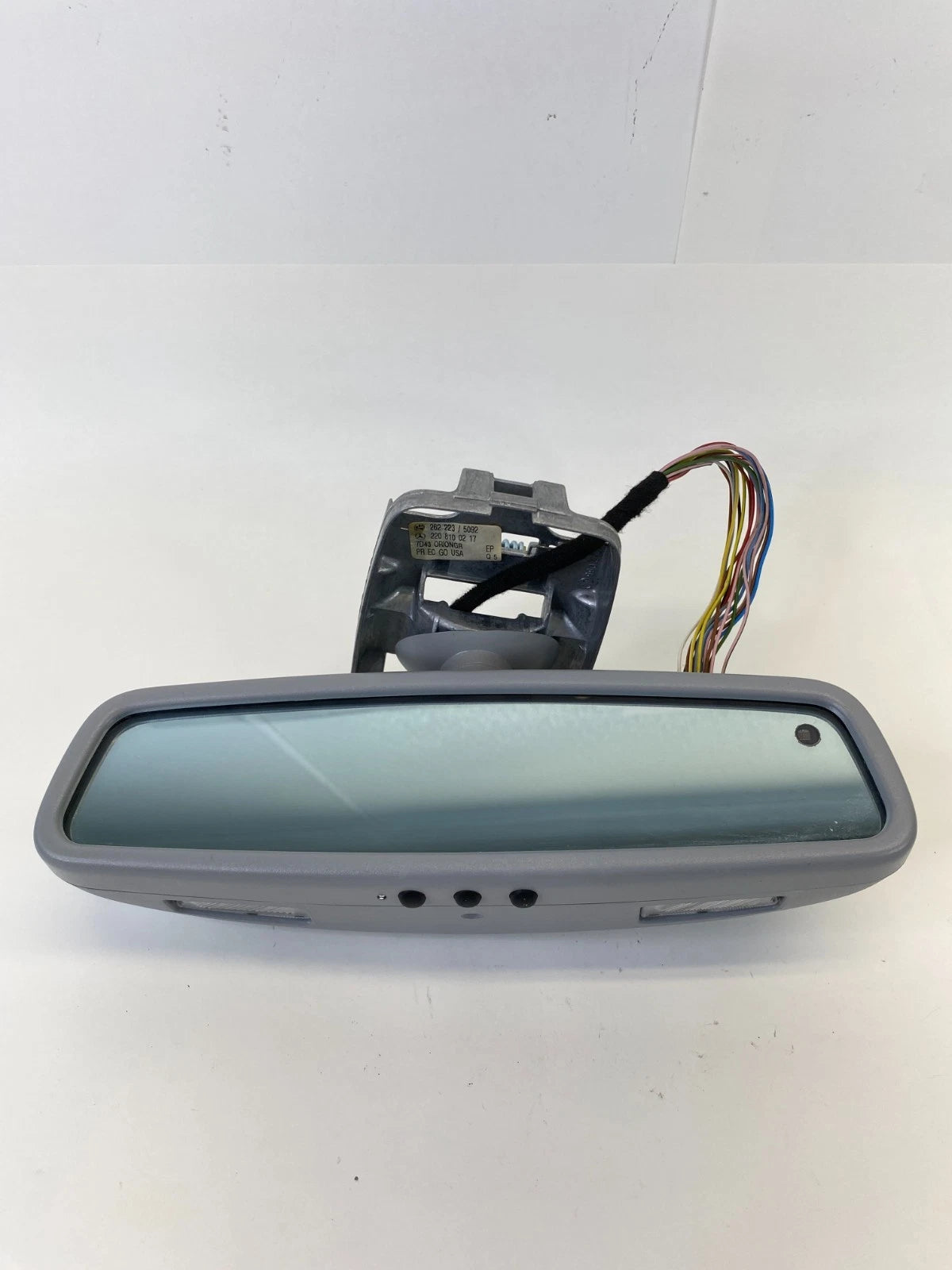 2000-2006 MERCEDES-BENZ S430 FRONT REAR VIEW MIRROR GRAY 220-810-02-17 OEM