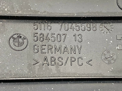 02 03 04 05 BMW 745I 745LI REAR CONSOLE UPPER COLUMN SURROUND TRIM PANEL OEM