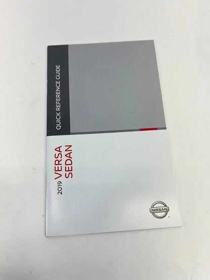 2019 Nissan Versa SV SEDAN Owners Manual Guide Warranty Information w/ Case OEM