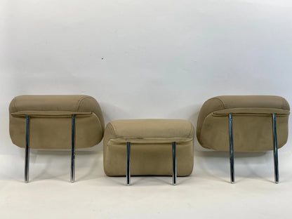 09 10 HYUNDAI SONATA REAR LEFT & RIGHT MIDDLE SEAT HEADREST HEAD REST SET OEM