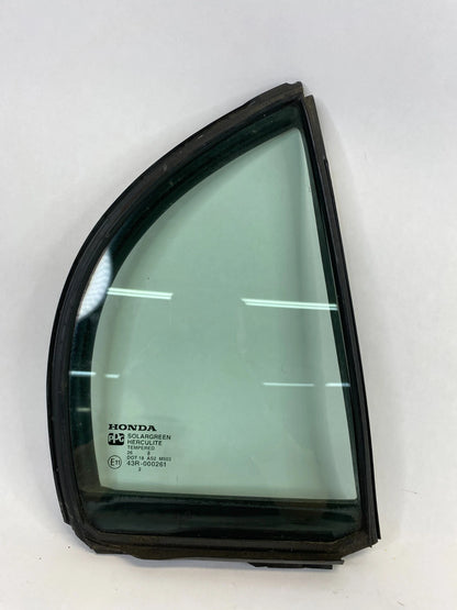 06-11 HONDA CIVIC SDN REAR RIGHT DOOR WINDOW VENT GLASS W WEATHERSTRIP 73441-SNE