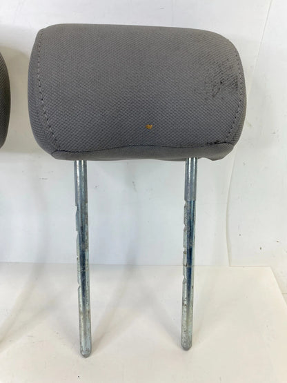 04 05 FORD F-150 REAR CLOTH LEFT & RIGHT SEAT HEADREST HEAD REST SET FLINT OEM