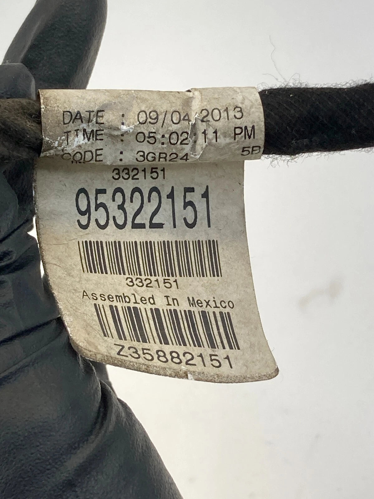 2012-2014 CHEVY CRUZE REAR RIGHT SIDE DOOR HARNESS WIRING WIRE CABLE 95322151