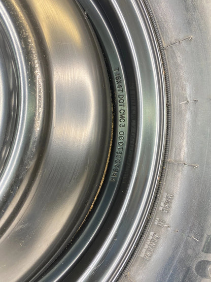 2007-2012 DODGE CALIBER SXT HATCHBACK EMERGENCY SPARE TIRE T155/90D16 5X114.3 MM