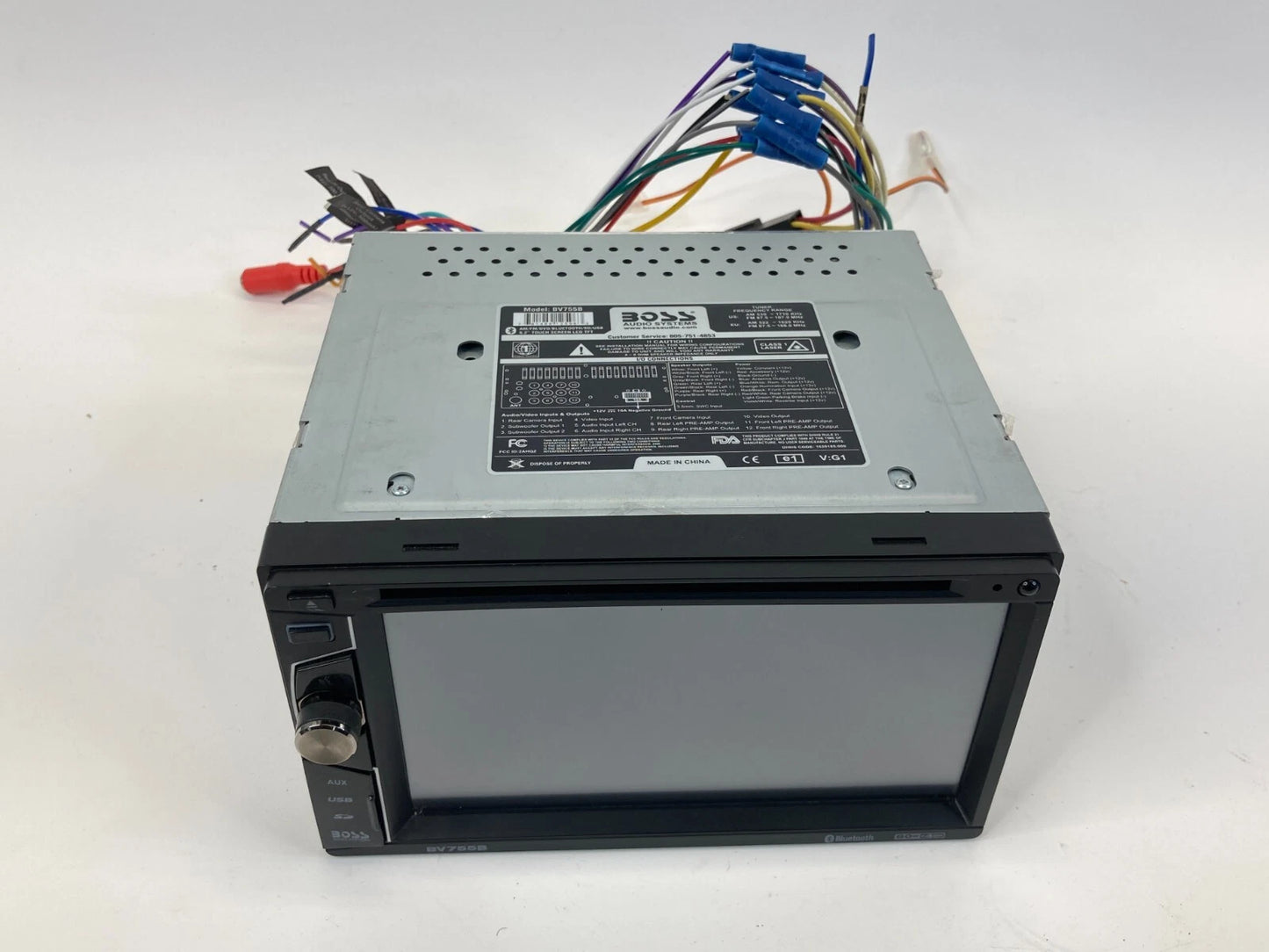 BOSS AUDIO BV755B DVD PLAYER RECEIVER BLUETOOTH DOUBLE-DIN, 6.2" TOUCHSCREEN