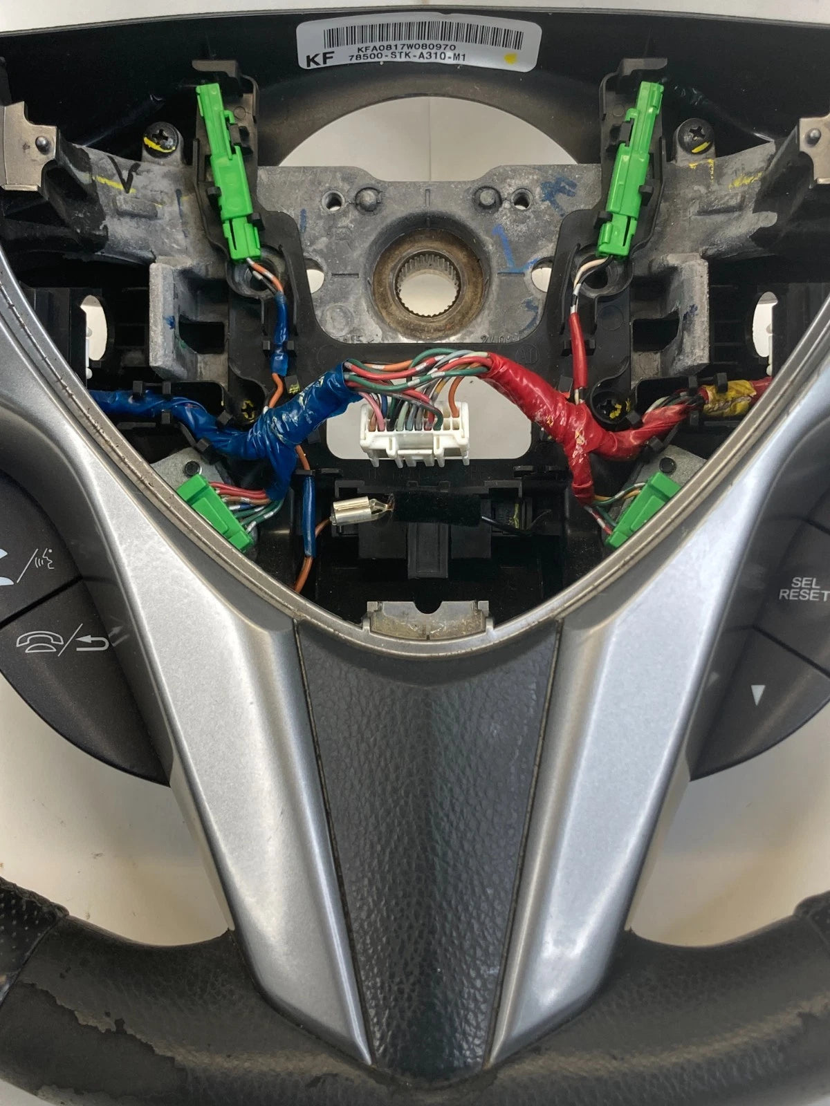 2007-2012 ACURA RDX STEERING WHEEL WITH AUDIO CRUISE CONTROLS OEM