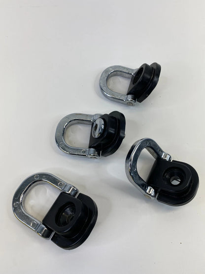 2003-2012 LAND ROVER RANGE ROVER CARGO TRUNK TIE DOWN HOOKS FLOOR SET OF 4 OEM