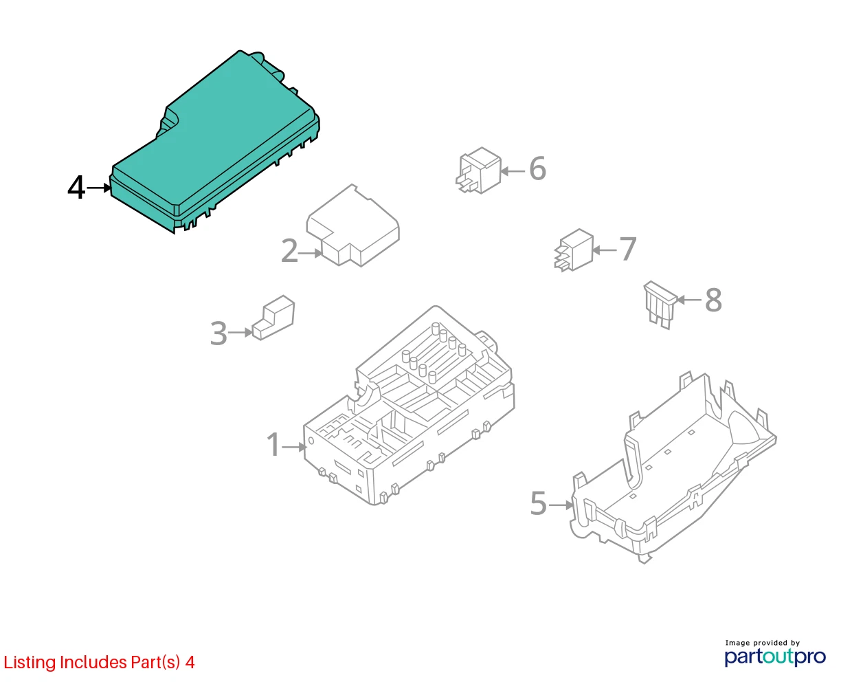 2006 VOLVO S40 ENGINE COMPARTMENT FUSE RELAY BOX COVER LID CAP 30728349