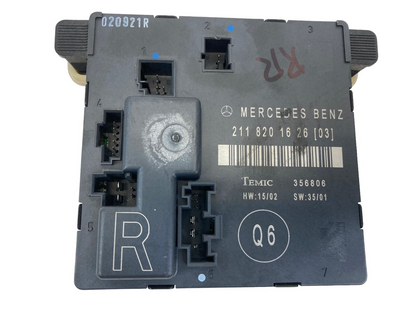 2003-2009 Mercedes-Benz E320 E 320 Rear Right Door Control Module 2118201626 OEM