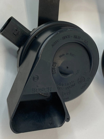 05-11 AUDI A6 QUATTRO HIGH & LOW TONE NOTE SIGNAL HORN W BRACKET E9024148 OEM