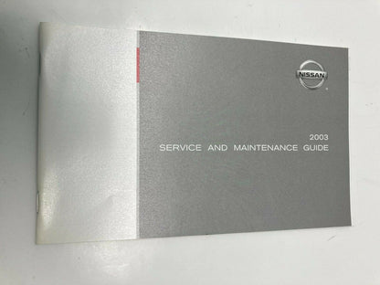 2003 03 Nissan Altima Owners Manual & Warranty Information Set Kit w/ Case OEM